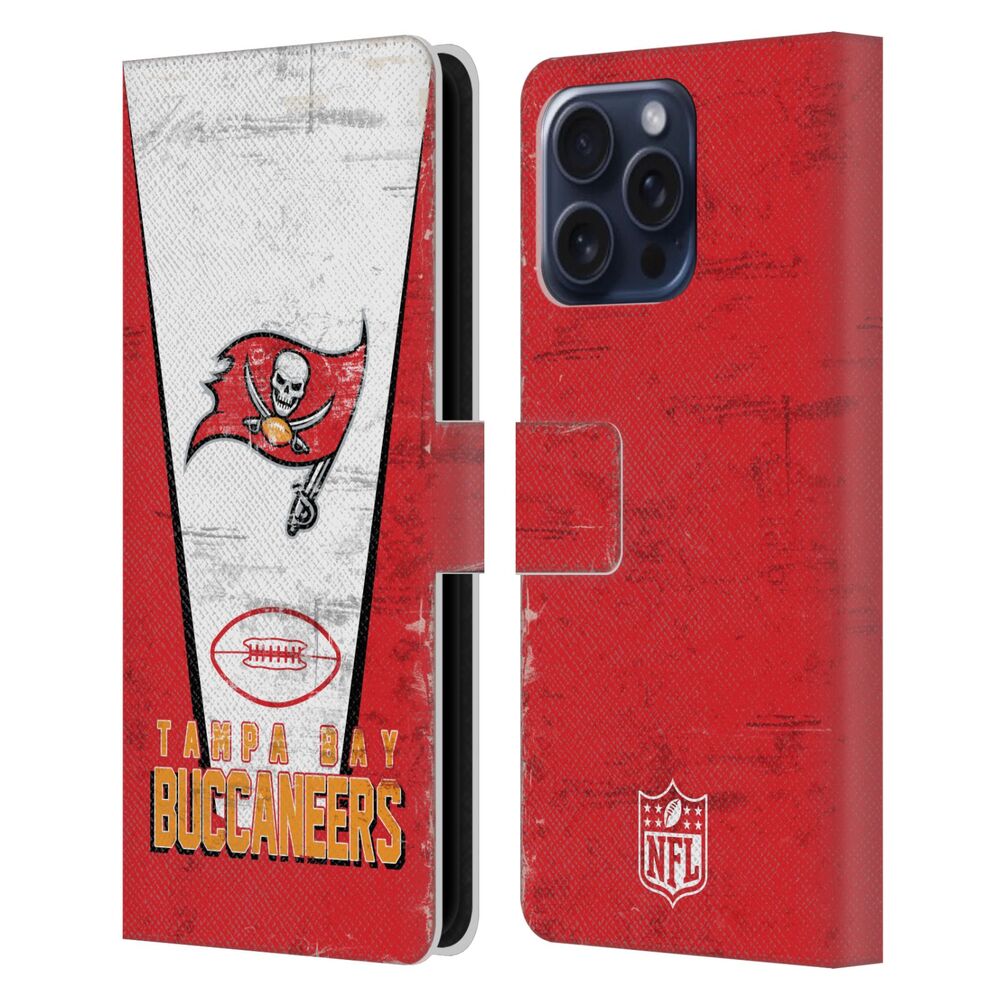 TAMPA BAY BUCCANEERS(NFL) バックス バックス - Banner レザー手帳型 / Apple iPhoneケース - PGS